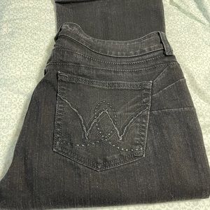 Wrangler women jeans 15/16x34 length dark black